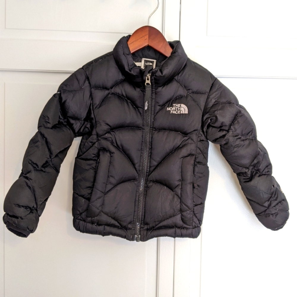 North Face Black Down 550 Coat 3T